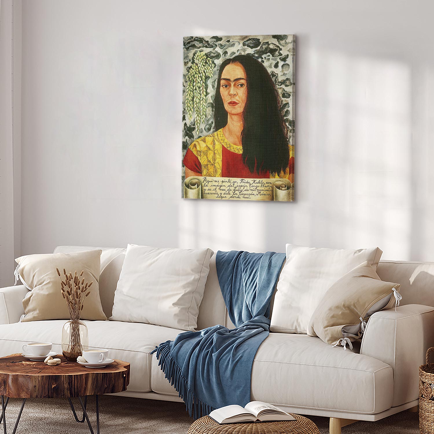 Frida Kahlo Self-Portrait Loose Hair Classic Canvas Print