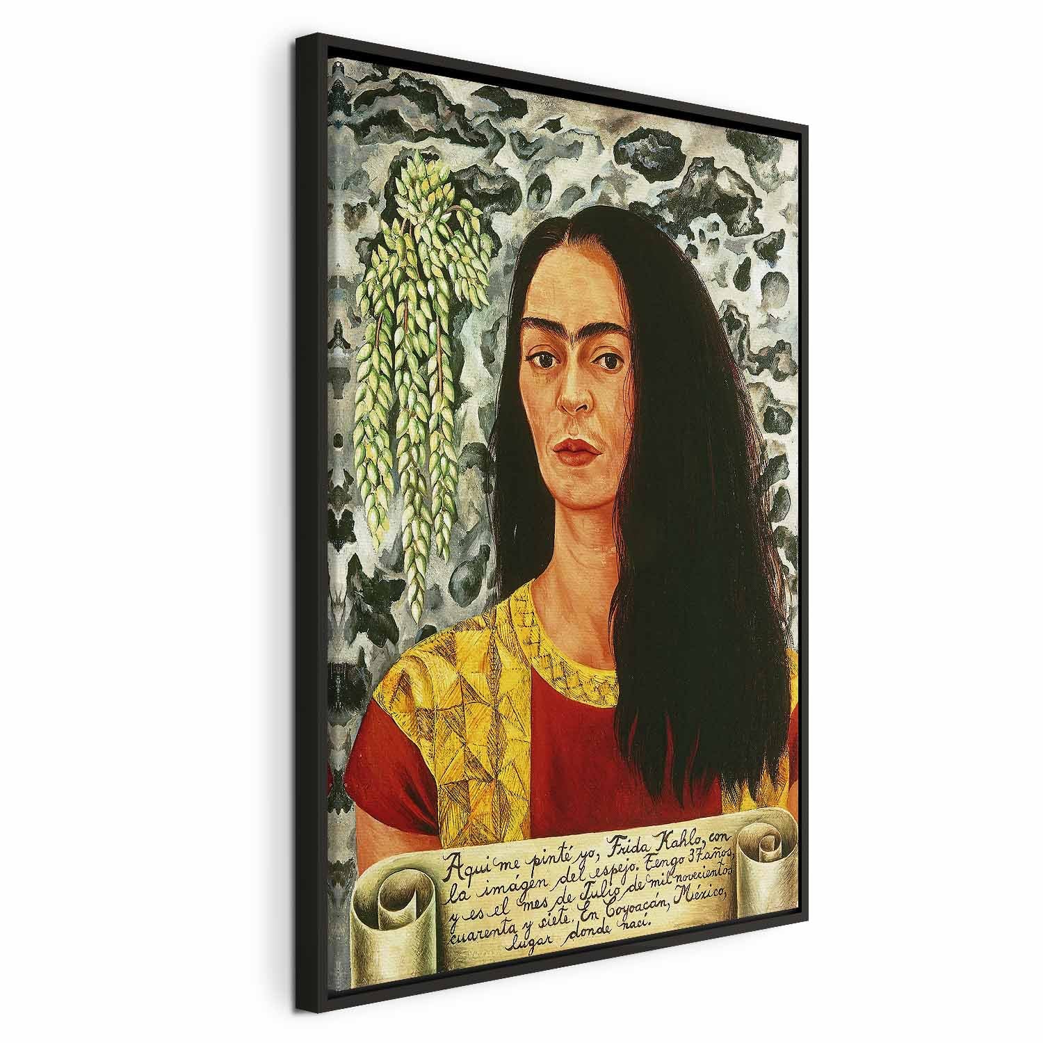 Frida Kahlo Self-Portrait Loose Hair Classic Canvas Print