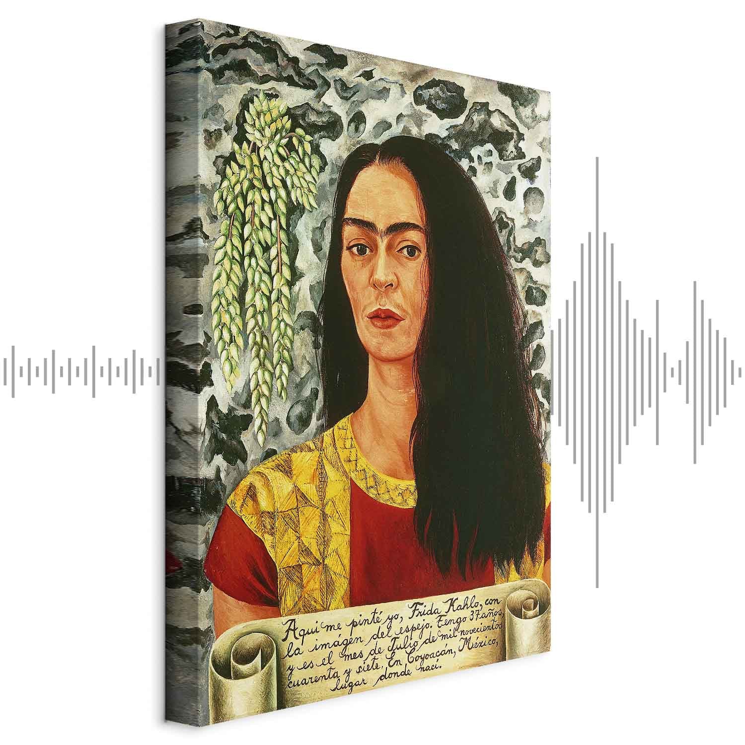 Frida Kahlo Self-Portrait Loose Hair Classic Canvas Print