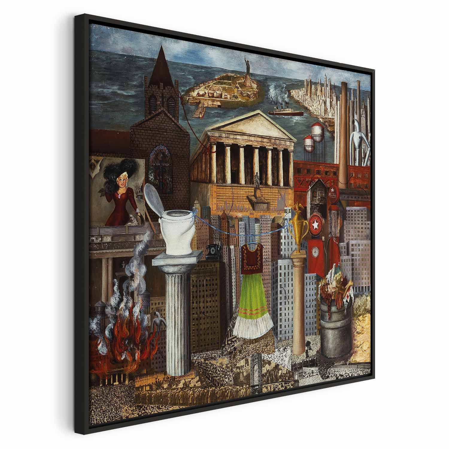 Frida Kahlo Surrealist Art Canvas Print