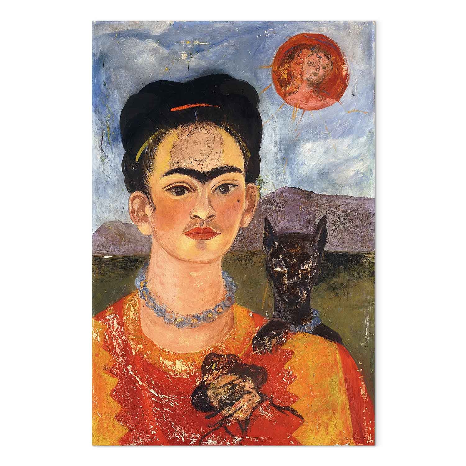 Frida Kahlo Self-Portrait with Diego Classic Canvas Print