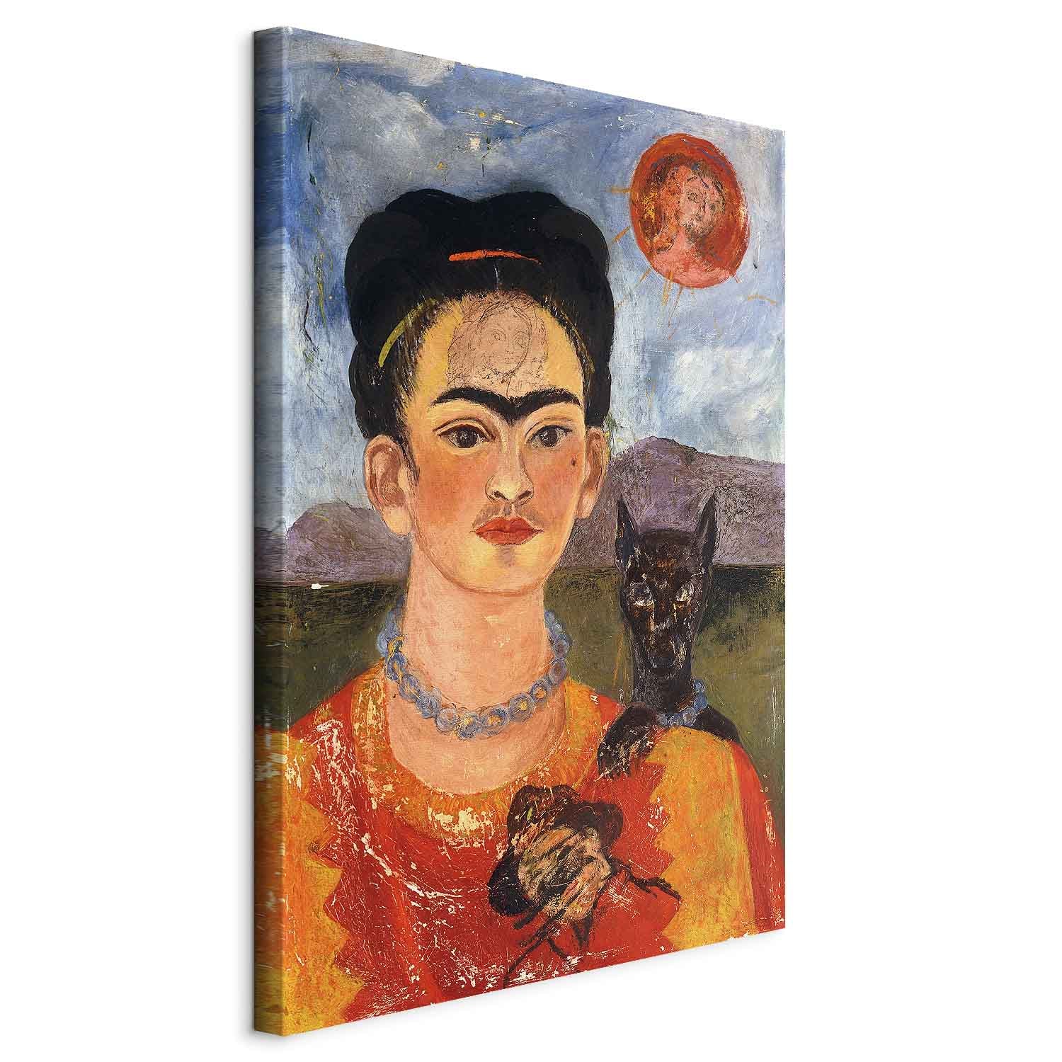 Frida Kahlo Self-Portrait with Diego Classic Canvas Print