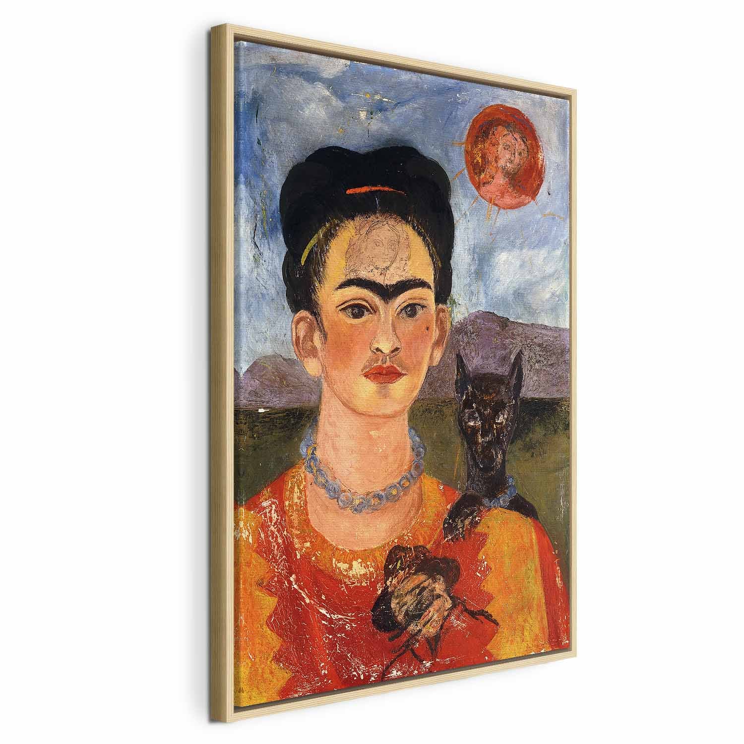 Frida Kahlo Self-Portrait with Diego Classic Canvas Print