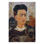 Frida Kahlo Self-Portrait with Monkey Classic Canvas Print