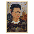 Frida Kahlo Self-Portrait with Monkey Classic Canvas Print