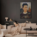 Frida Kahlo Self-Portrait with Monkey Classic Canvas Print
