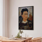 Frida Kahlo Self-Portrait with Monkey Classic Canvas Print