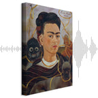 Frida Kahlo Self-Portrait with Monkey Classic Canvas Print