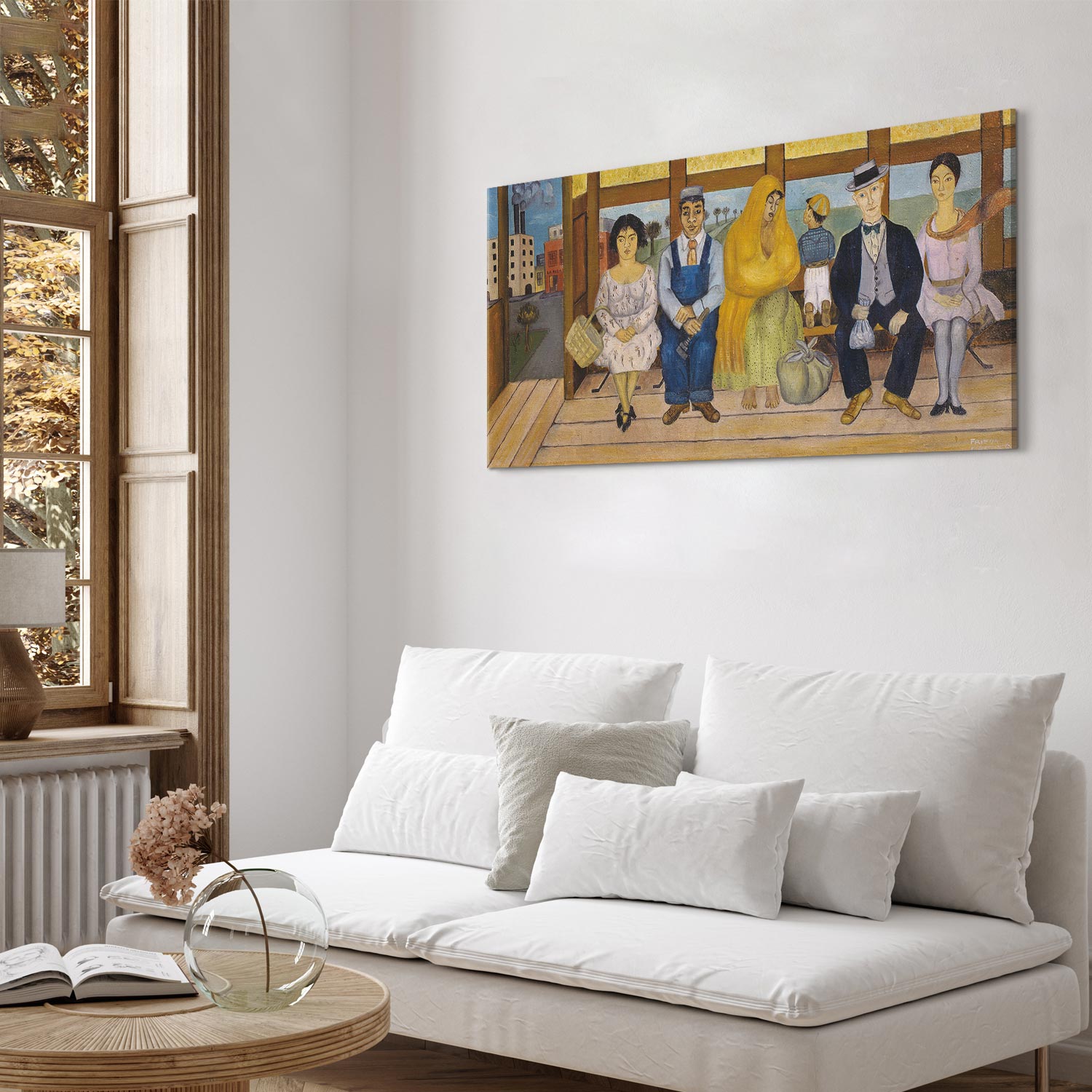 Frida Kahlo The Bus Classic Canvas Print