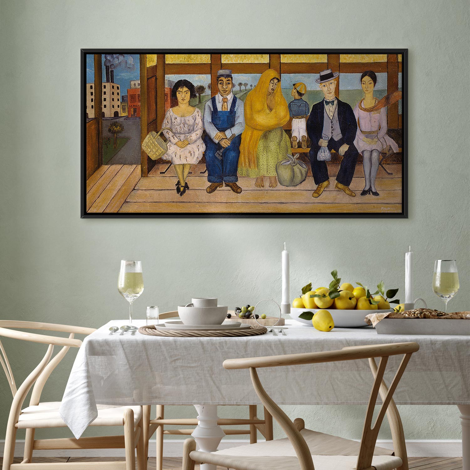 Frida Kahlo The Bus Classic Canvas Print
