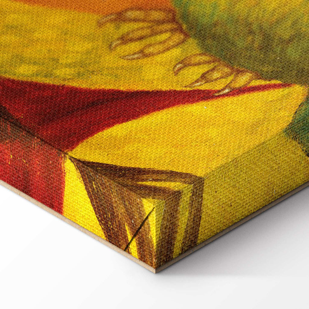 Frida Kahlo Self-Portrait with Monkey Canvas Print