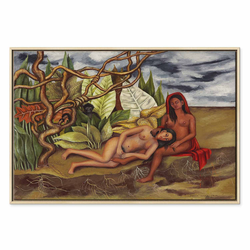 Frida Kahlo Two Nudes in a Forest Canvas Print