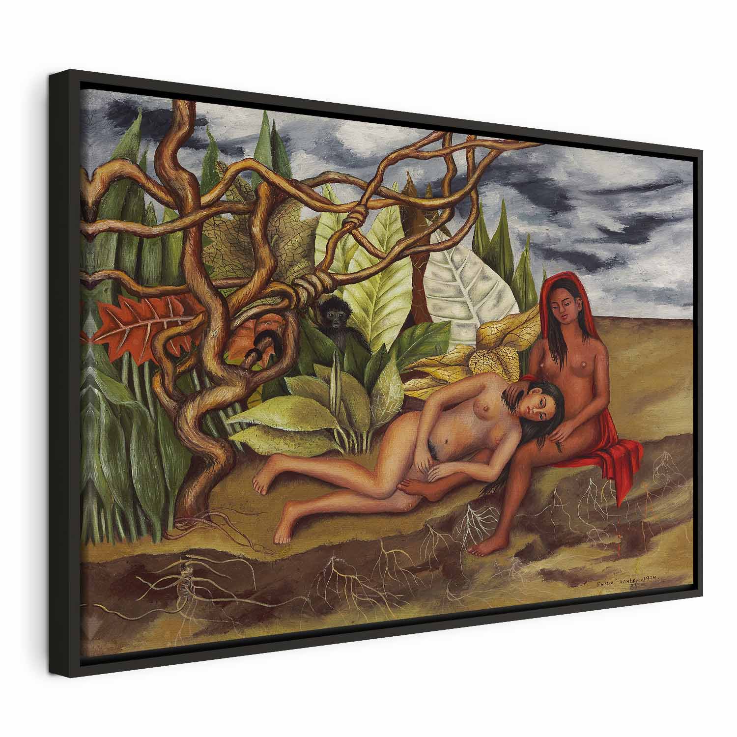 Frida Kahlo Two Nudes in a Forest Canvas Print