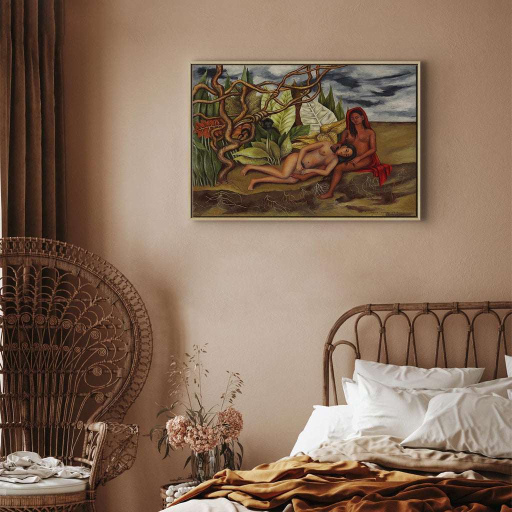 Frida Kahlo Two Nudes in a Forest Canvas Print