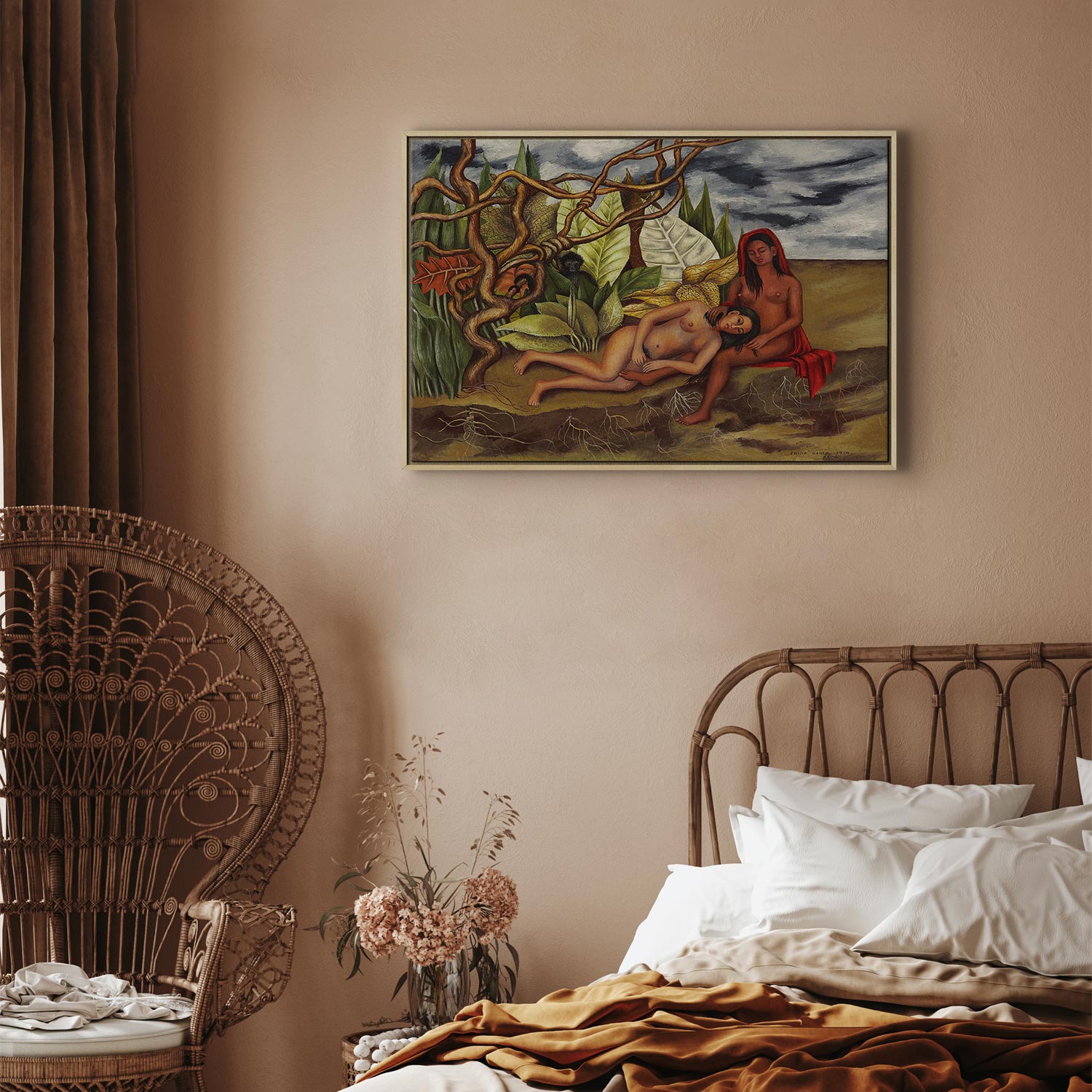Frida Kahlo Two Nudes in a Forest Canvas Print