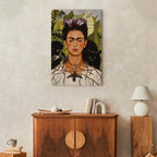 Frida Kahlo Self-Portrait Thorn Necklace Canvas Print