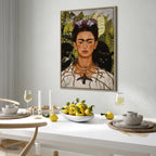 Frida Kahlo Self-Portrait Thorn Necklace Canvas Print