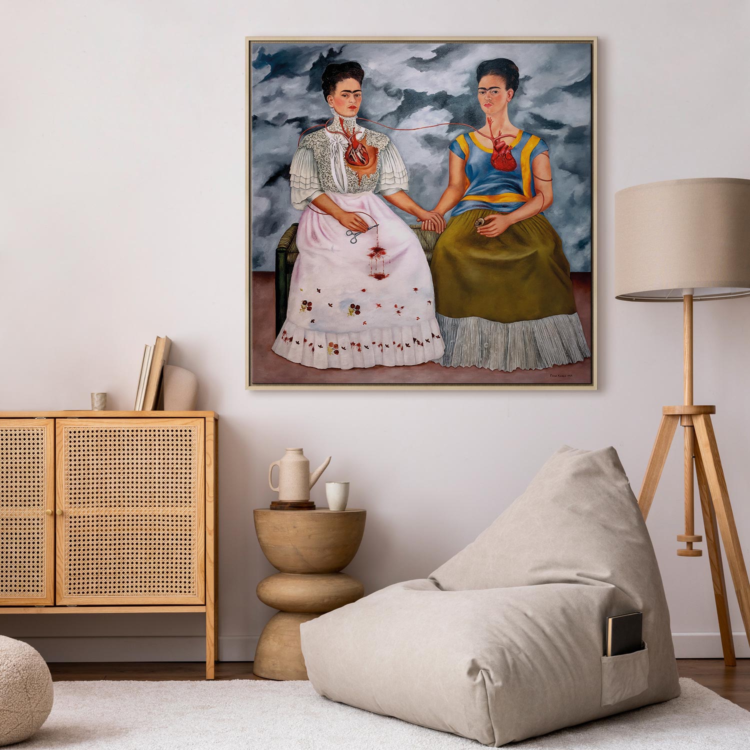 Frida Kahlo The Two Fridas Classic Canvas Print