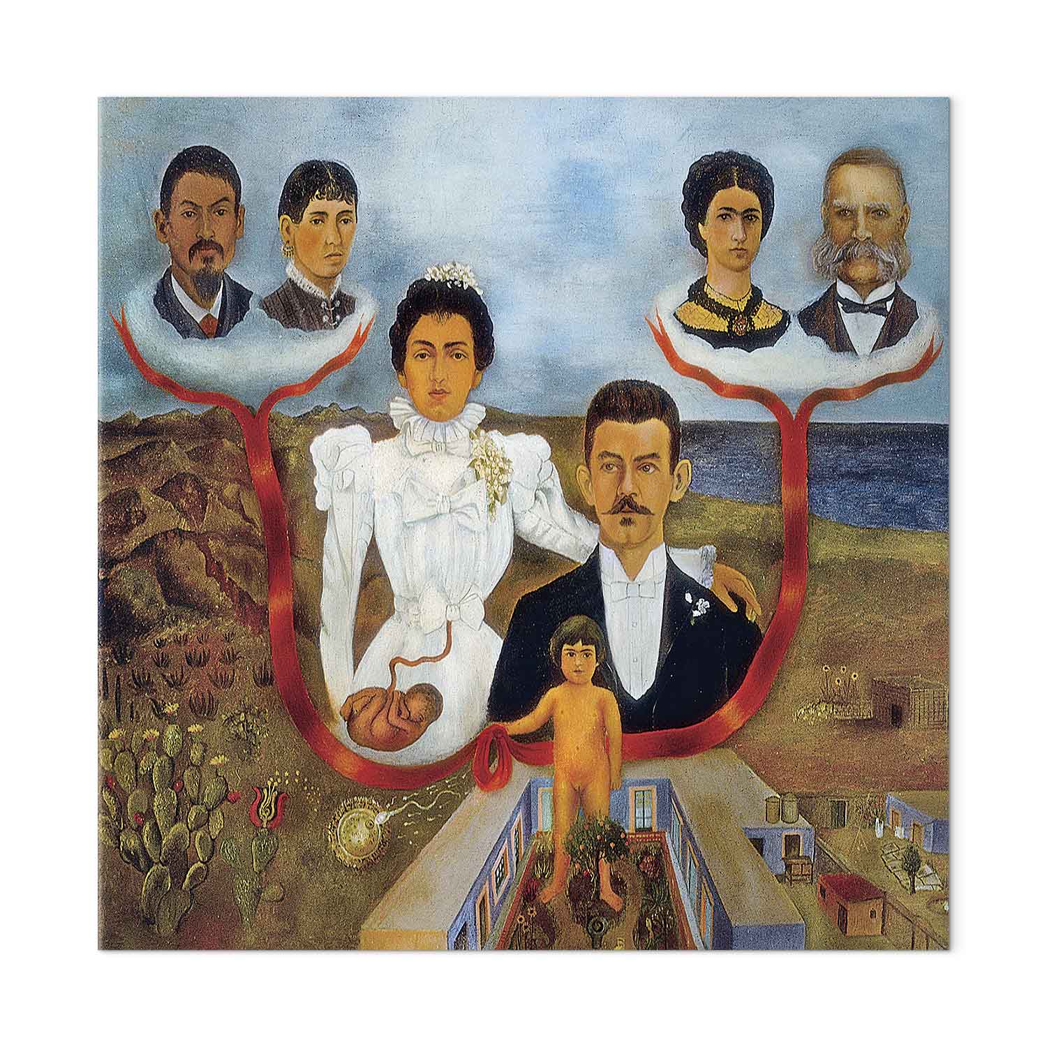 Frida Kahlo Family Portrait Classic Canvas Print