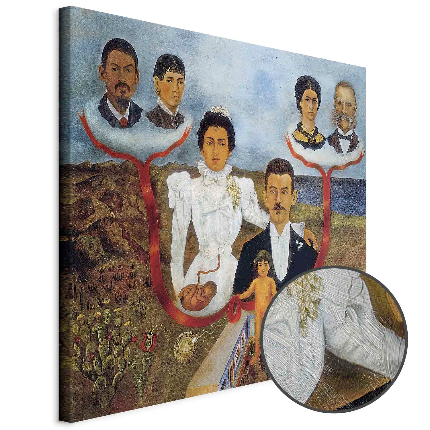 Frida Kahlo Family Portrait Classic Canvas Print