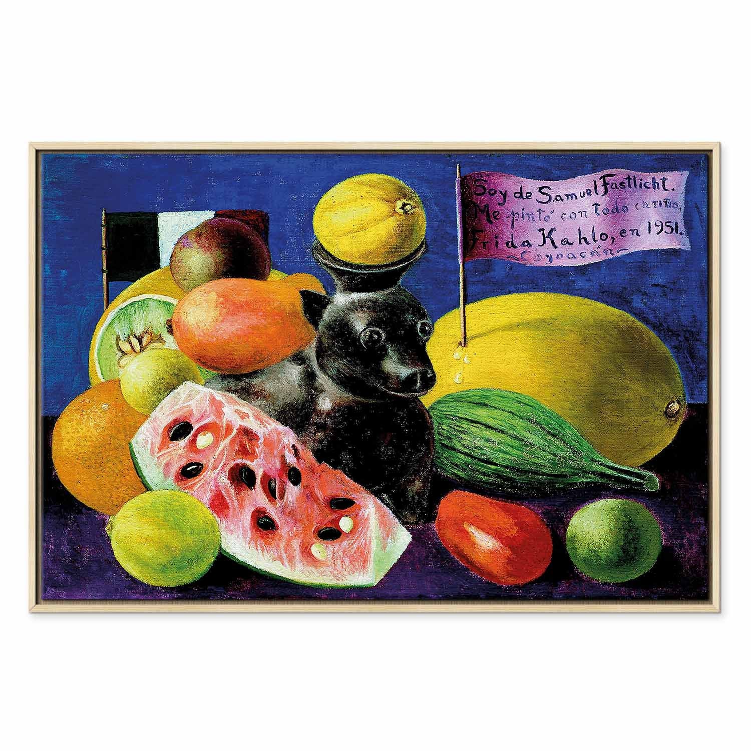Frida Kahlo Still Life Art Canvas Print