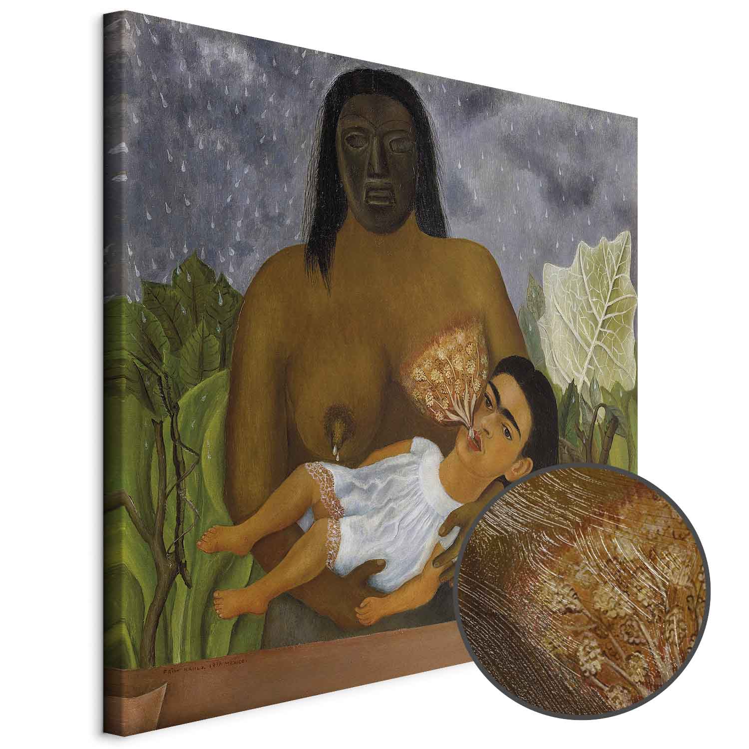 Frida Kahlo My Nurse and I Classic Canvas Print