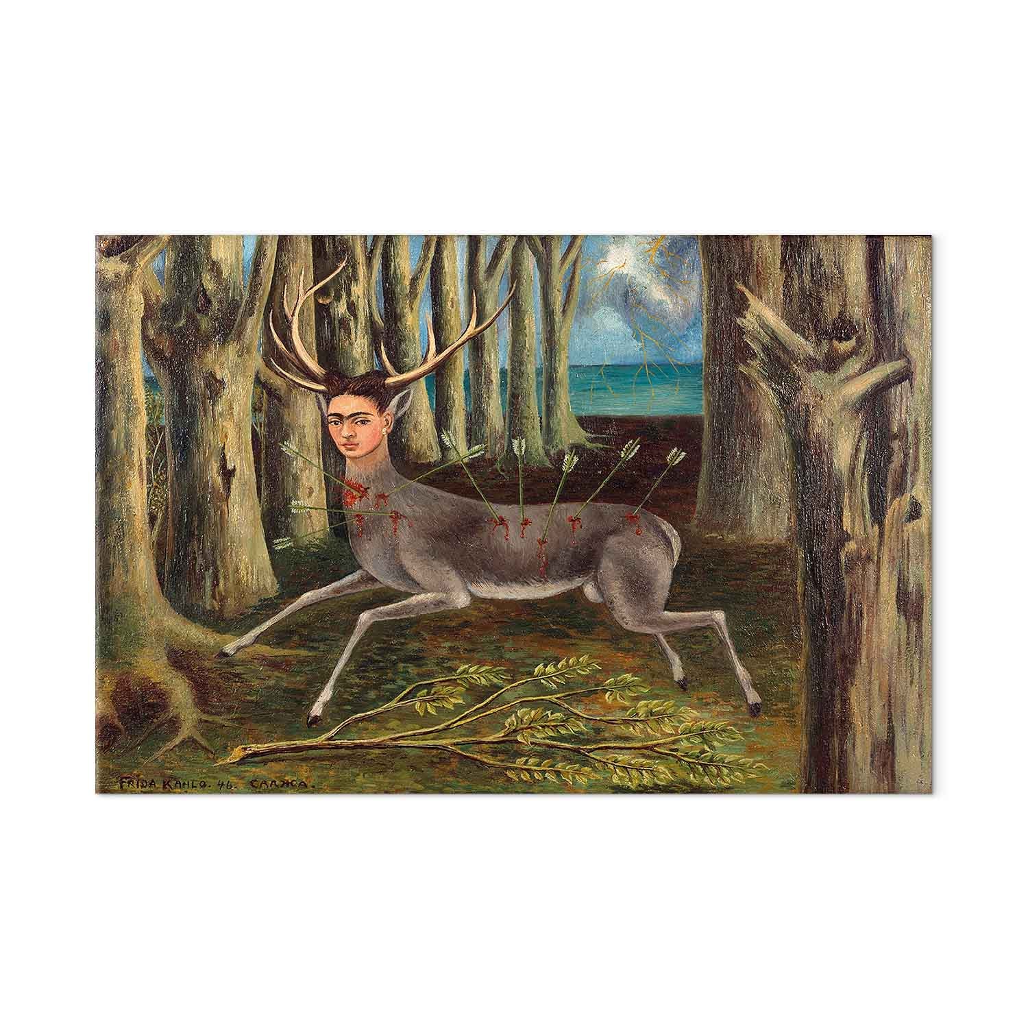 Frida Kahlo Wounded Deer Surreal Canvas Print