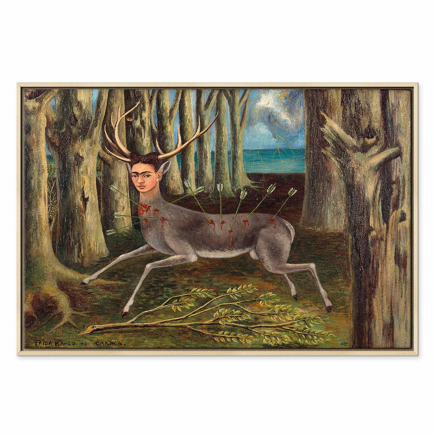 Frida Kahlo Wounded Deer Surreal Canvas Print