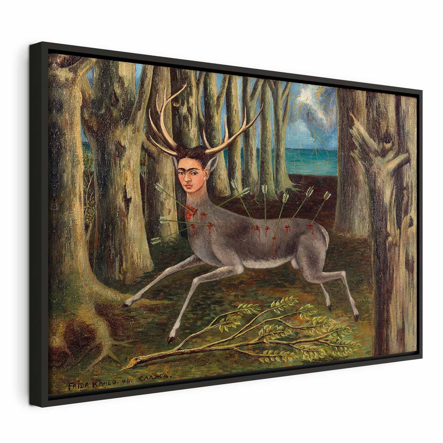 Frida Kahlo Wounded Deer Surreal Canvas Print