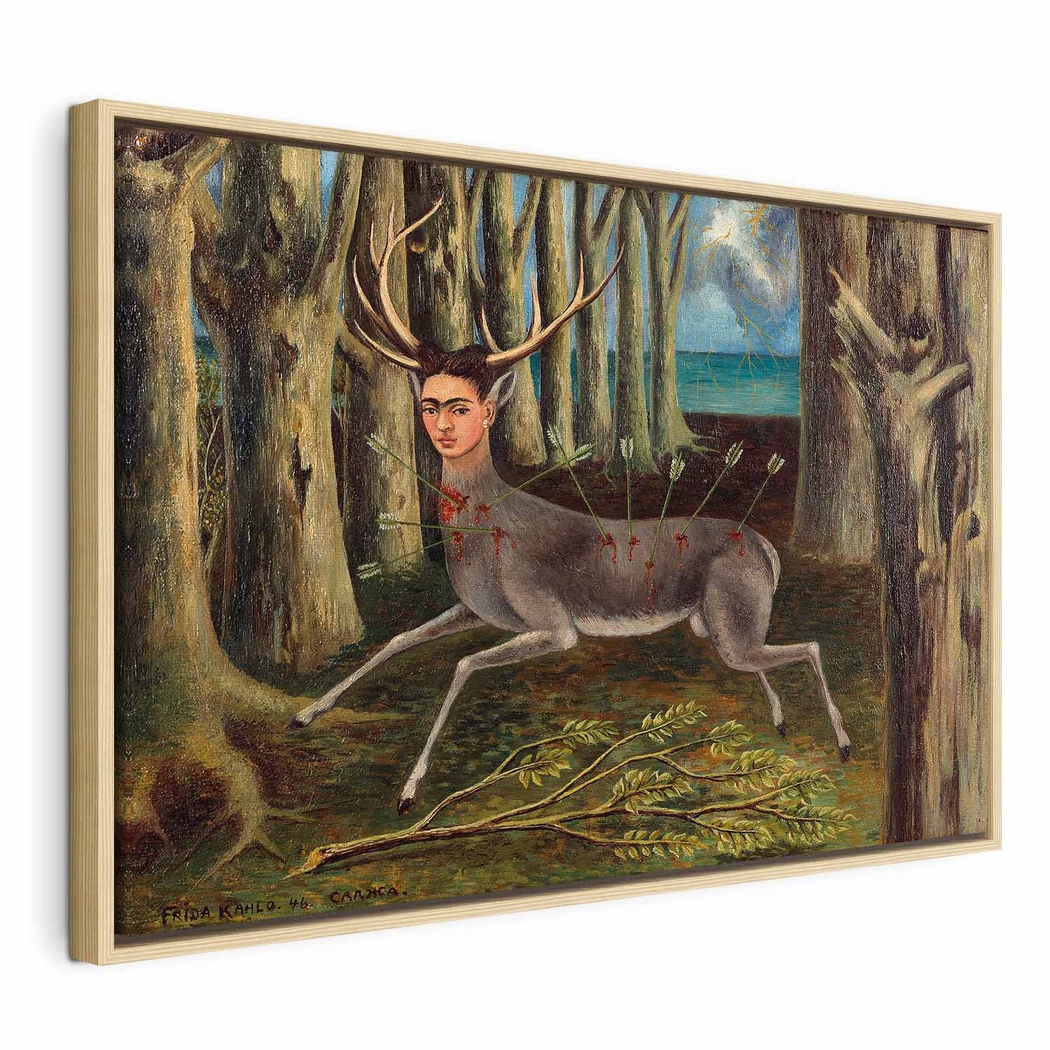 Frida Kahlo Wounded Deer Surreal Canvas Print