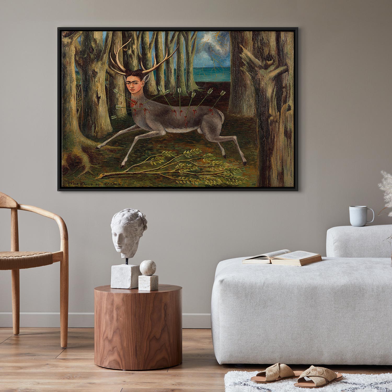 Frida Kahlo Wounded Deer Surreal Canvas Print