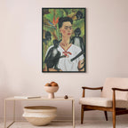 Frida Kahlo Self-Portrait with Monkeys Canvas Print