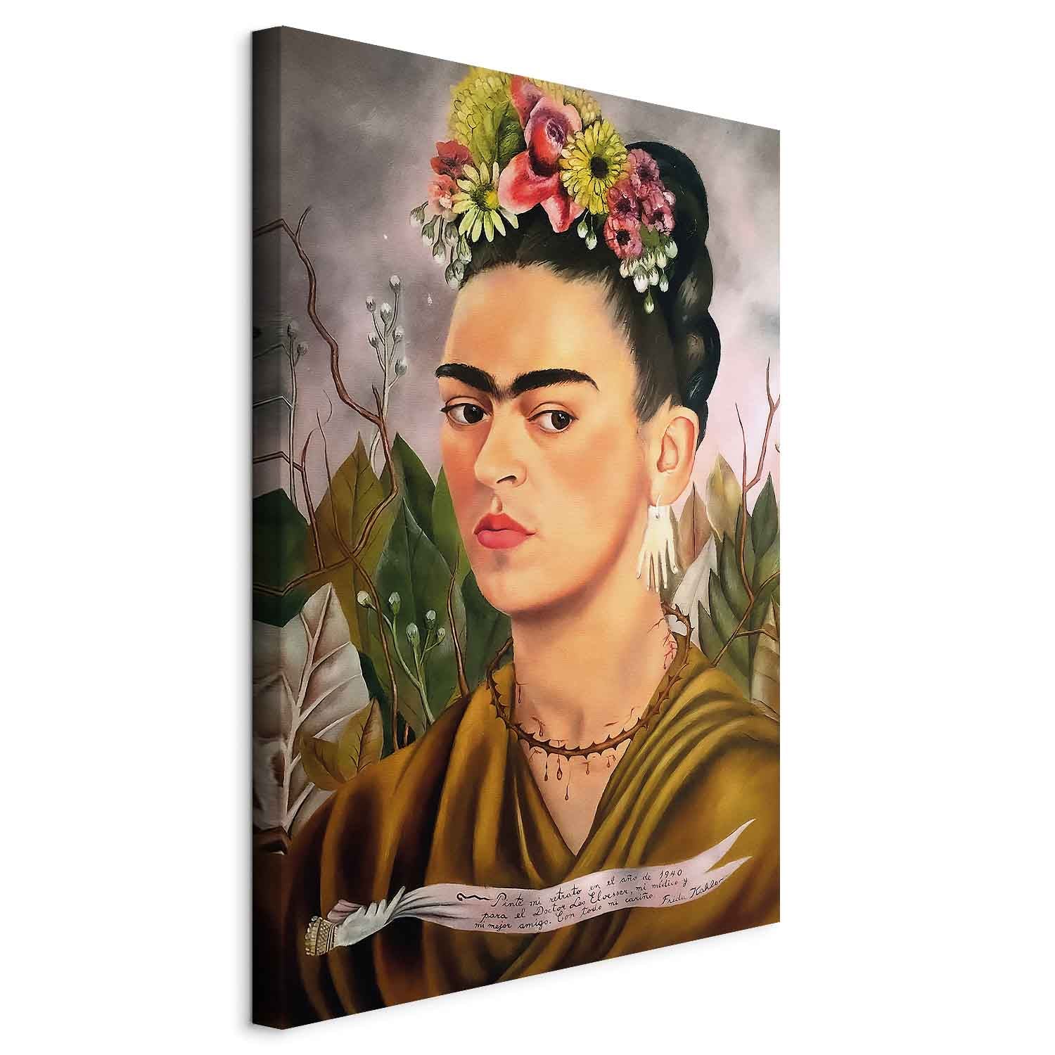 Frida Kahlo Self-Portrait Canvas Print