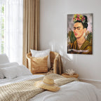 Frida Kahlo Self-Portrait Canvas Print