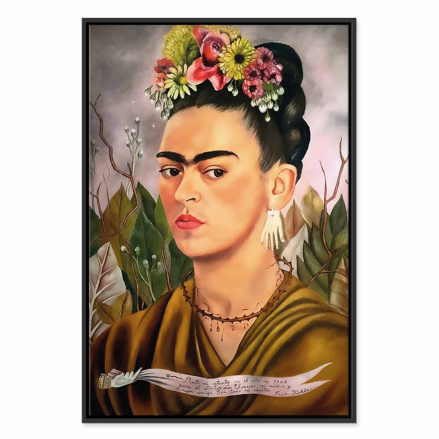 Frida Kahlo Self-Portrait Canvas Print
