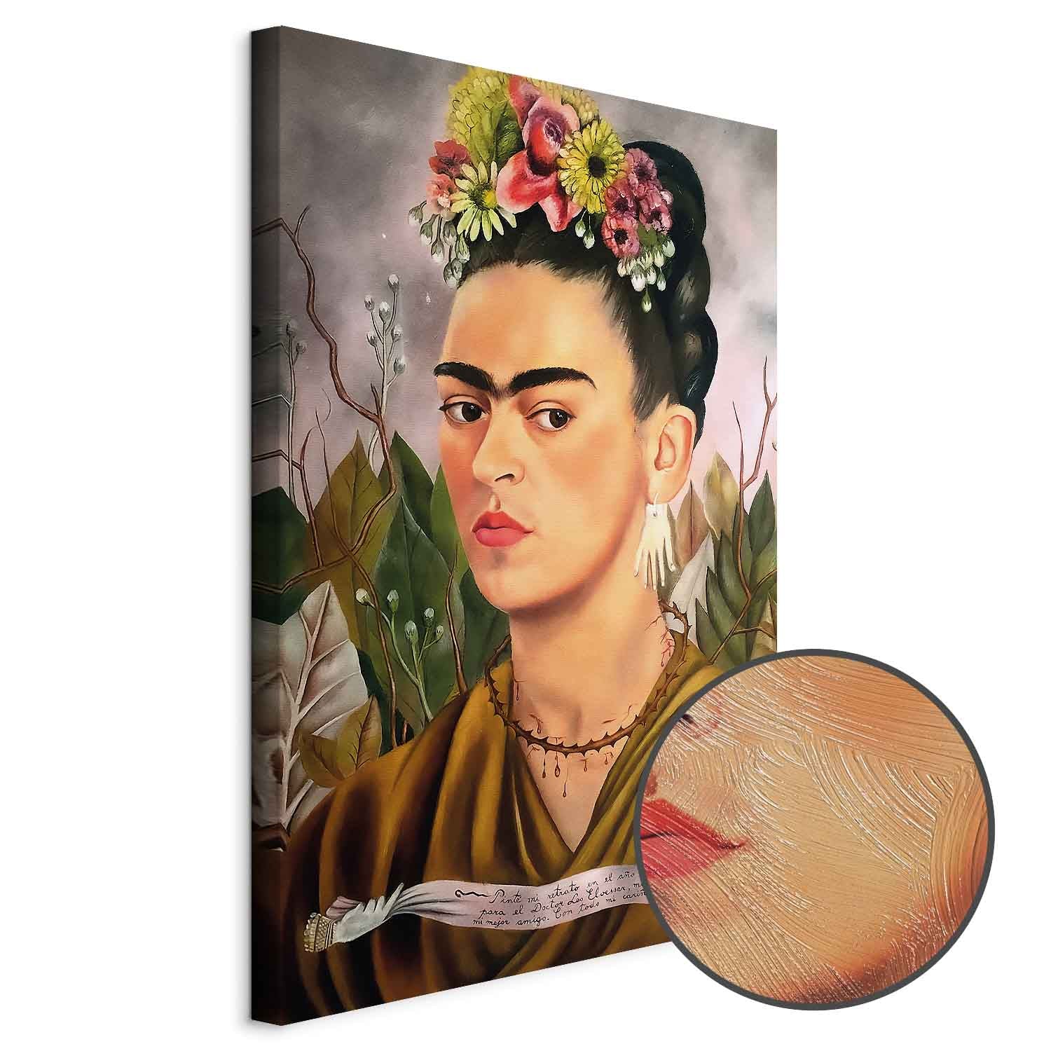 Frida Kahlo Self-Portrait Canvas Print