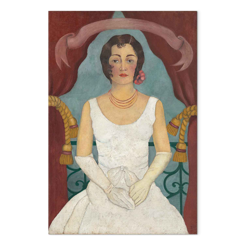 Frida Kahlo Lady in White Classic Canvas Print