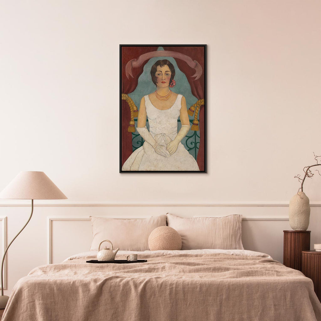 Frida Kahlo Lady in White Classic Canvas Print