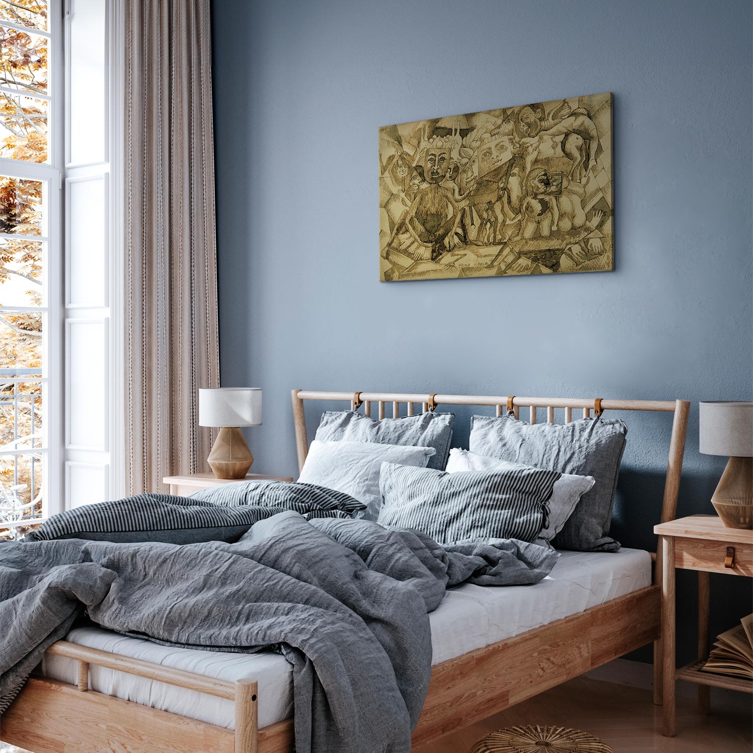 Frida Kahlo Karma Portrait Canvas Print