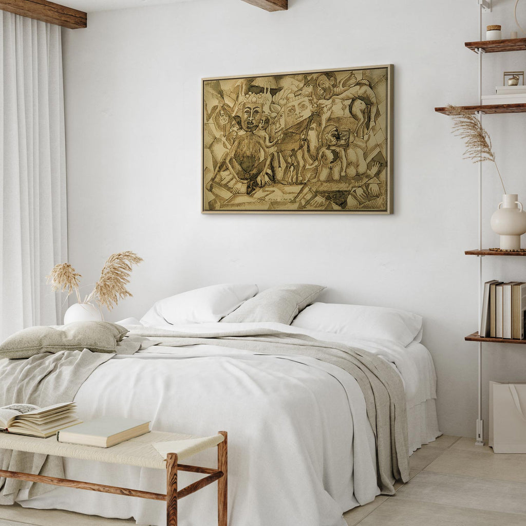 Frida Kahlo Karma Portrait Canvas Print