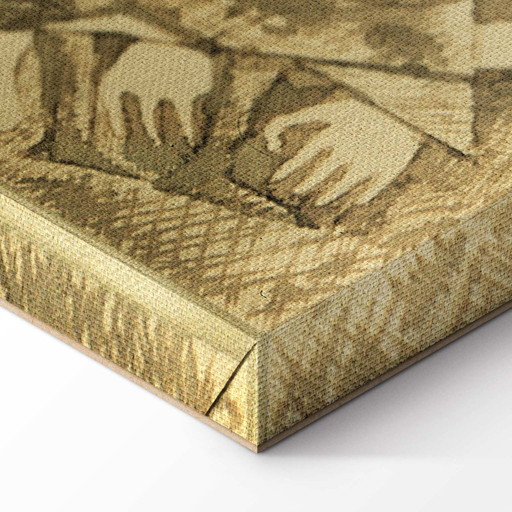 Frida Kahlo Karma Portrait Canvas Print