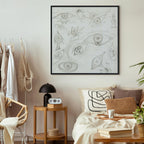 Frida Kahlo Eyes Sketch Canvas Print