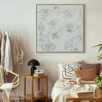 Frida Kahlo Eyes Sketch Canvas Print