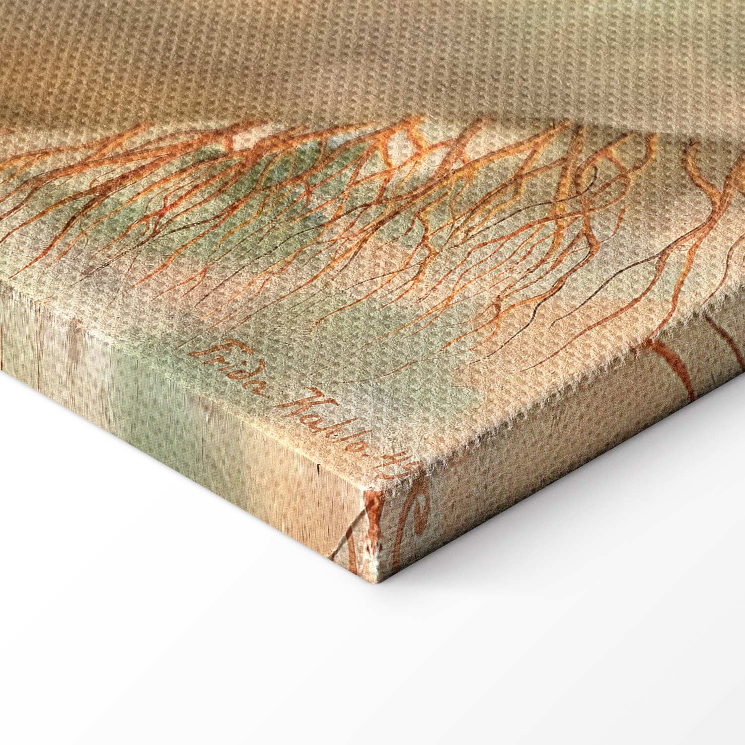 Frida Kahlo Love Embrace Multicolor Canvas Print