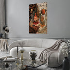 Frida Kahlo Love Embrace Multicolor Canvas Print