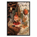 Frida Kahlo Love Embrace Multicolor Canvas Print