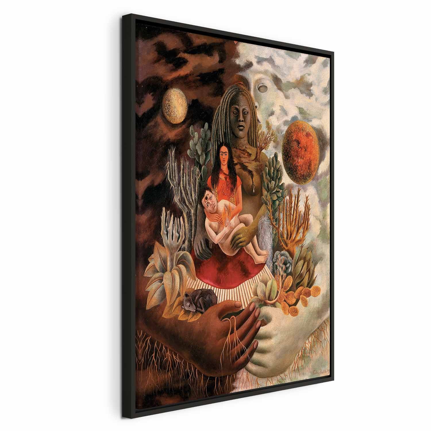 Frida Kahlo Love Embrace Multicolor Canvas Print