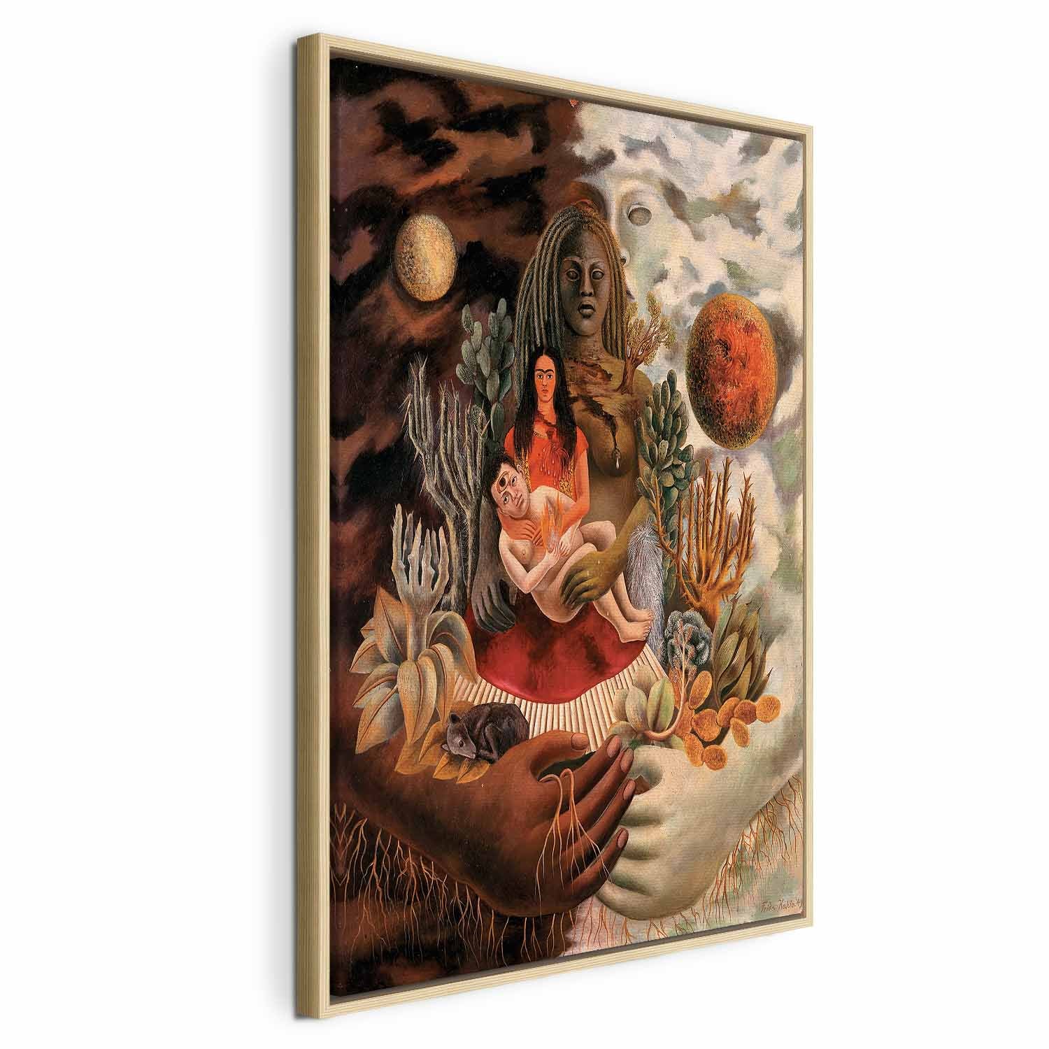 Frida Kahlo Love Embrace Multicolor Canvas Print