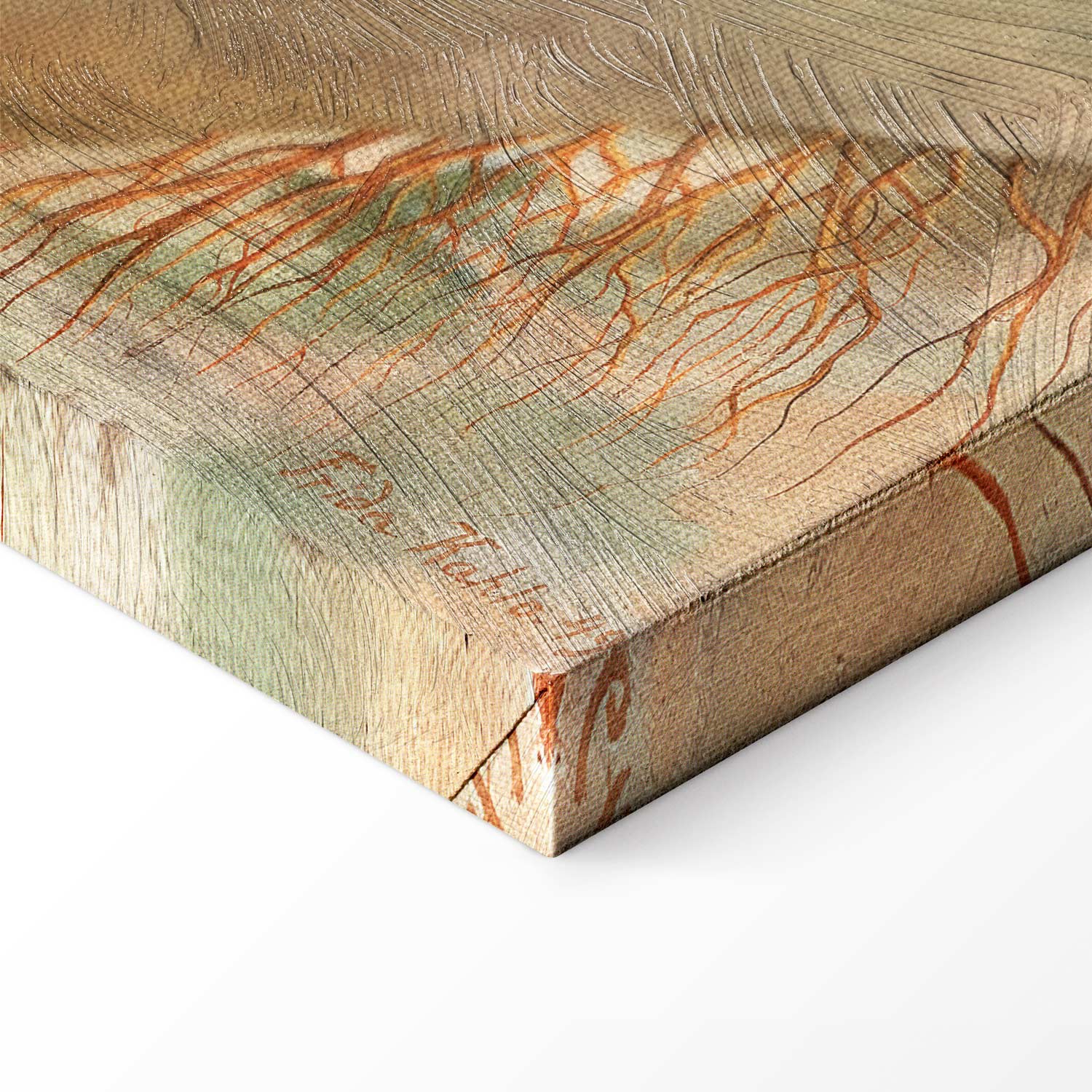 Frida Kahlo Love Embrace Multicolor Canvas Print