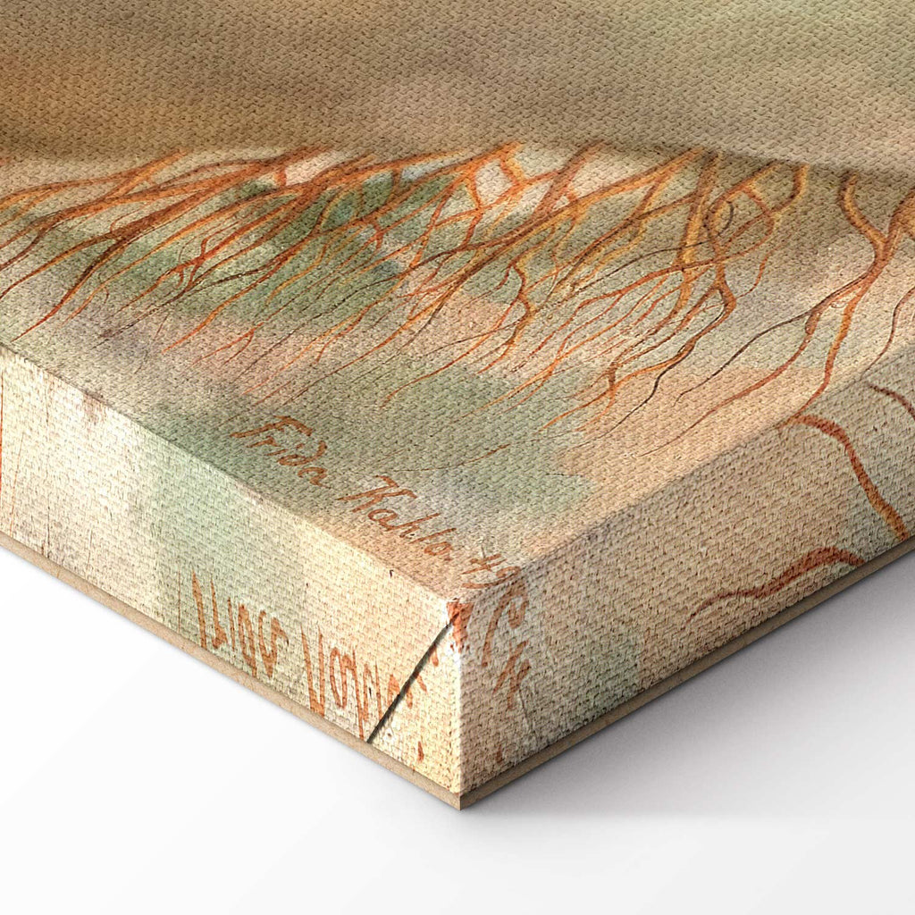 Frida Kahlo Love Embrace Multicolor Canvas Print